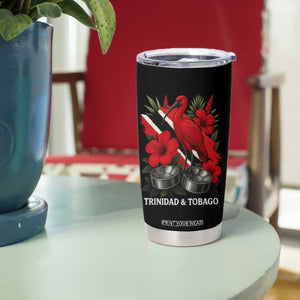 Trinidadian and Tobagonian Pride Tumbler Cup Trinidadian Roots Scarlet Ibis Steelpans TS11 Print Your Wear