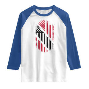 Trinidad And Tobago Trinidadian American Flag Raglan Shirt TS11 White Royal Print Your Wear