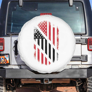 Trinidad And Tobago Trinidadian American Flag Spare Tire Cover TS11 No hole White Print Your Wear