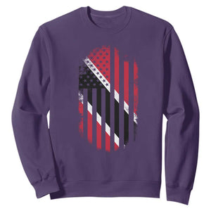 Trinidad And Tobago Trinidadian American Flag Sweatshirt TS11 Purple Print Your Wear