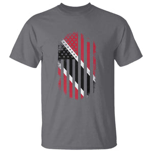 Trinidad And Tobago Trinidadian American Flag T Shirt TS11 Charcoal Print Your Wear