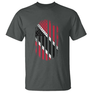 Trinidad And Tobago Trinidadian American Flag T Shirt TS11 Dark Heather Print Your Wear
