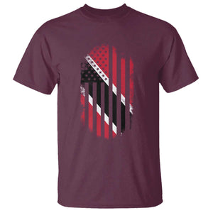 Trinidad And Tobago Trinidadian American Flag T Shirt TS11 Maroon Print Your Wear