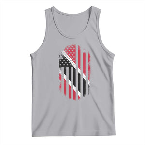 Trinidad And Tobago Trinidadian American Flag Tank Top TS11 Athletic Heather Print Your Wear