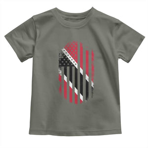 Trinidad And Tobago Trinidadian American Flag Toddler T Shirt TS11 Military Green Print Your Wear