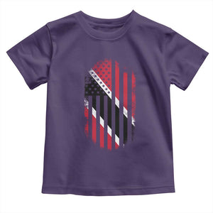 Trinidad And Tobago Trinidadian American Flag Toddler T Shirt TS11 Purple Print Your Wear