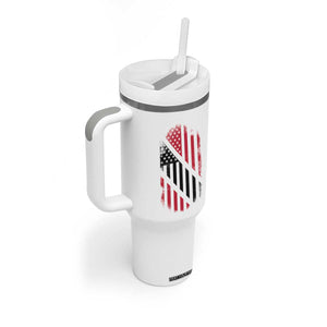 Trinidad And Tobago Trinidadian American Flag Tumbler With Handle TS11 Print Your Wear