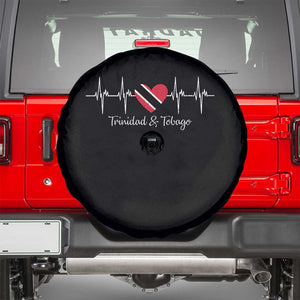 Trinidad And Tobago Heartbeat ECG Pulse Trinidadian Flag Spare Tire Cover TS11 Black Print Your Wear