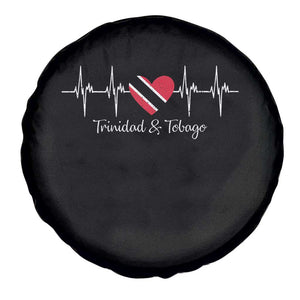 Trinidad And Tobago Heartbeat ECG Pulse Trinidadian Flag Spare Tire Cover TS11 Print Your Wear