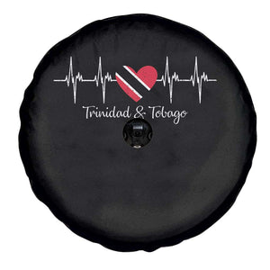 Trinidad And Tobago Heartbeat ECG Pulse Trinidadian Flag Spare Tire Cover TS11 Print Your Wear