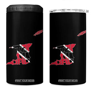 Trinidad And Tobago 4 in 1 Can Cooler Tumbler Pride Trinidadian Roots Flag TS11 One Size: 16 oz Black Print Your Wear