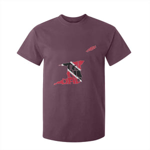 Trinidad And Tobago T Shirt For Kid Pride Trinidadian Roots Flag TS11 Maroon Print Your Wear