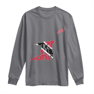 Trinidad And Tobago Long Sleeve Shirt Pride Trinidadian Roots Flag TS11 Charcoal Print Your Wear