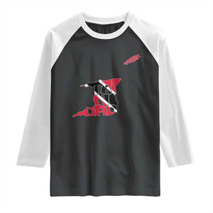 Trinidad And Tobago Raglan Shirt Pride Trinidadian Roots Flag TS11 Black White Print Your Wear