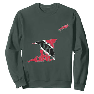 Trinidad And Tobago Sweatshirt Pride Trinidadian Roots Flag TS11 Dark Forest Green Print Your Wear