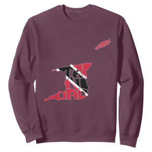 Trinidad And Tobago Sweatshirt Pride Trinidadian Roots Flag TS11 Maroon Print Your Wear