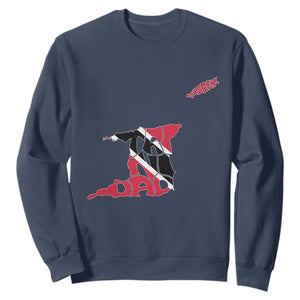 Trinidad And Tobago Sweatshirt Pride Trinidadian Roots Flag TS11 Navy Print Your Wear