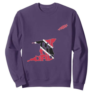 Trinidad And Tobago Sweatshirt Pride Trinidadian Roots Flag TS11 Purple Print Your Wear