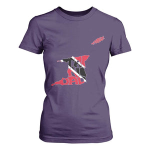 Trinidad And Tobago T Shirt For Women Pride Trinidadian Roots Flag TS11 Purple Print Your Wear