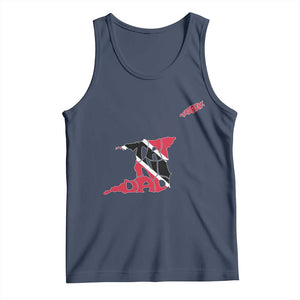 Trinidad And Tobago Tank Top Pride Trinidadian Roots Flag TS11 Navy Print Your Wear