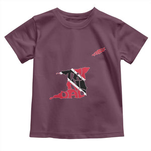Trinidad And Tobago Toddler T Shirt Pride Trinidadian Roots Flag TS11 Maroon Print Your Wear