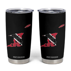 Trinidad And Tobago Tumbler Cup Pride Trinidadian Roots Flag TS11 Black Print Your Wear
