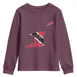 Trinidad And Tobago Youth Sweatshirt Pride Trinidadian Roots Flag TS11 Maroon Print Your Wear