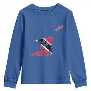 Trinidad And Tobago Youth Sweatshirt Pride Trinidadian Roots Flag TS11 Royal Blue Print Your Wear