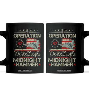 Operation Midnight Hammer Coffee Mug Bomber Jet Vintage Betsy Ross Flag TS11 Black Print Your Wear