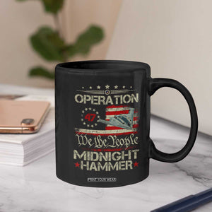 Operation Midnight Hammer Coffee Mug Bomber Jet Vintage Betsy Ross Flag TS11 Print Your Wear