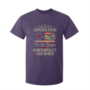 Operation Midnight Hammer T Shirt For Kid Bomber Jet Vintage Betsy Ross Flag TS11 Purple Print Your Wear