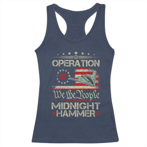 Operation Midnight Hammer Racerback Tank Top Bomber Jet Vintage Betsy Ross Flag TS11 Navy Print Your Wear