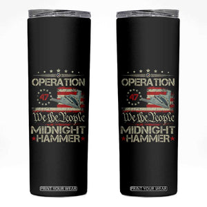 Operation Midnight Hammer Skinny Tumbler Bomber Jet Vintage Betsy Ross Flag TS11 Black Print Your Wear