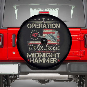 Operation Midnight Hammer Spare Tire Cover Bomber Jet Vintage Betsy Ross Flag TS11 Black Print Your Wear