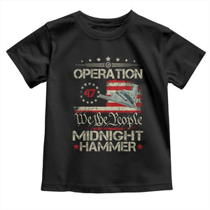 Operation Midnight Hammer Toddler T Shirt Bomber Jet Vintage Betsy Ross Flag TS11 Black Print Your Wear