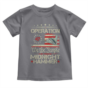 Operation Midnight Hammer Toddler T Shirt Bomber Jet Vintage Betsy Ross Flag TS11 Charcoal Print Your Wear
