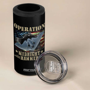 Operation Midnight Hammer 4 in 1 Can Cooler Tumbler Bomber Jet American Flag TS11 Print Your Wear