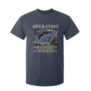 Operation Midnight Hammer T Shirt For Kid Bomber Jet American Flag TS11 Navy Print Your Wear