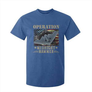 Operation Midnight Hammer T Shirt For Kid Bomber Jet American Flag TS11 Royal Blue Print Your Wear