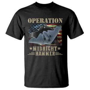 Operation Midnight Hammer T Shirt Bomber Jet American Flag TS11 Black Print Your Wear