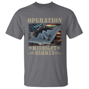 Operation Midnight Hammer T Shirt Bomber Jet American Flag TS11 Charcoal Print Your Wear