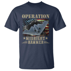 Operation Midnight Hammer T Shirt Bomber Jet American Flag TS11 Navy Print Your Wear