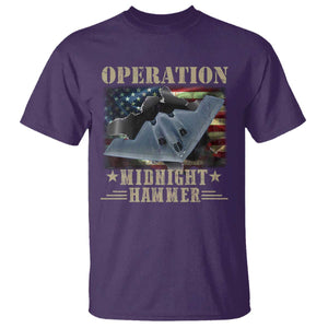 Operation Midnight Hammer T Shirt Bomber Jet American Flag TS11 Purple Print Your Wear