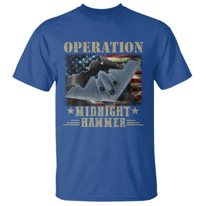 Operation Midnight Hammer T Shirt Bomber Jet American Flag TS11 Royal Blue Print Your Wear