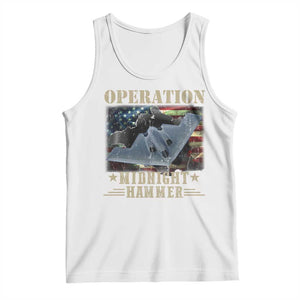 Operation Midnight Hammer Tank Top Bomber Jet American Flag TS11 White Print Your Wear
