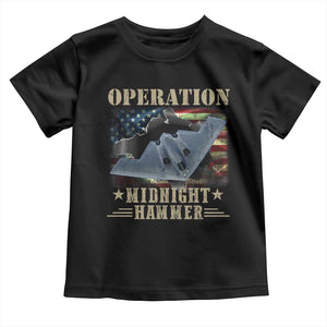 Operation Midnight Hammer Toddler T Shirt Bomber Jet American Flag TS11 Black Print Your Wear