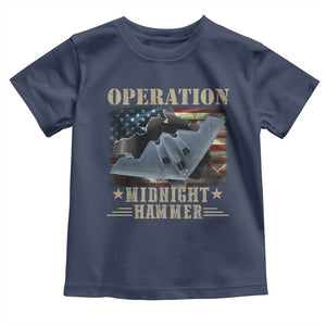 Operation Midnight Hammer Toddler T Shirt Bomber Jet American Flag TS11 Navy Print Your Wear