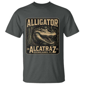 Funny Alligator Alcatraz T Shirt Florida Everglades Alligatraz Meme 2025 TS11 Dark Heather Print Your Wear