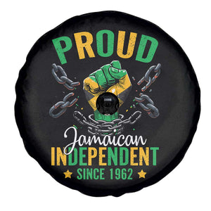 Jamaica Independence Day Spare Tire Cover Proud Jamaican Hand Fist Break The Chain TS11 Print Your Wear