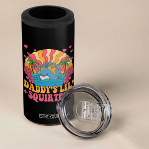 Funny Daddys Lil Squirter 4 in 1 Can Cooler Tumbler Inappropriate Adult Humor Squirting Whale TS11 Print Your Wear